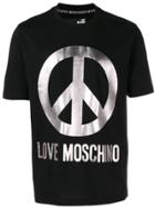 Love Moschino Oversized Logo T-shirt - Black