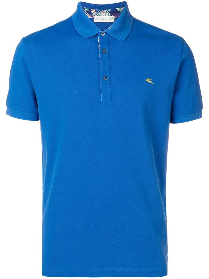 Etro Basic Polo Shirt - Blue