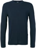 Giorgio Armani - Long Sleeve T-shirt - Men - Spandex/elastane/viscose - 52, Blue, Spandex/elastane/viscose