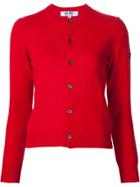 Comme Des Garçons Play Round Neck Cardigan - Red