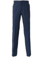 Plac - Tailored Trousers - Men - Cotton/polyester - M, Blue, Cotton/polyester