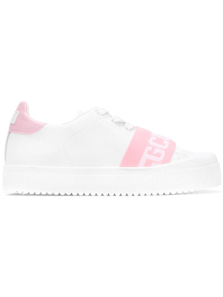 Gcds Low Top Logo Sneakers - Pink & Purple