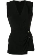 Just Cavalli V-neck Top - Black