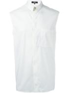 Versus Sleeveless Shirt, Men's, Size: 52, White, Cotton/polyamide/spandex/elastane