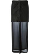 Lost & Found Ria Dunn Perforated Layer Skirt - Black