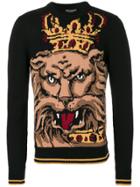 Dolce & Gabbana Royal Lion Jumper - Black
