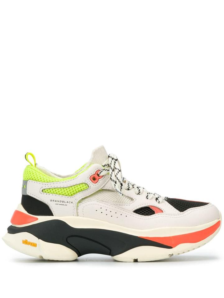 Brandblack Paneled Sneakers - White