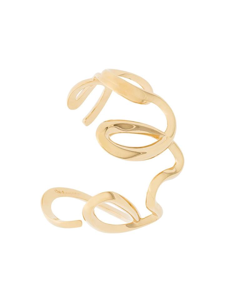 Chloé Linear Motif Cuff - Metallic