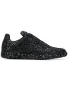 Maison Margiela Glitter Sequins Embellished Sneakers - Black