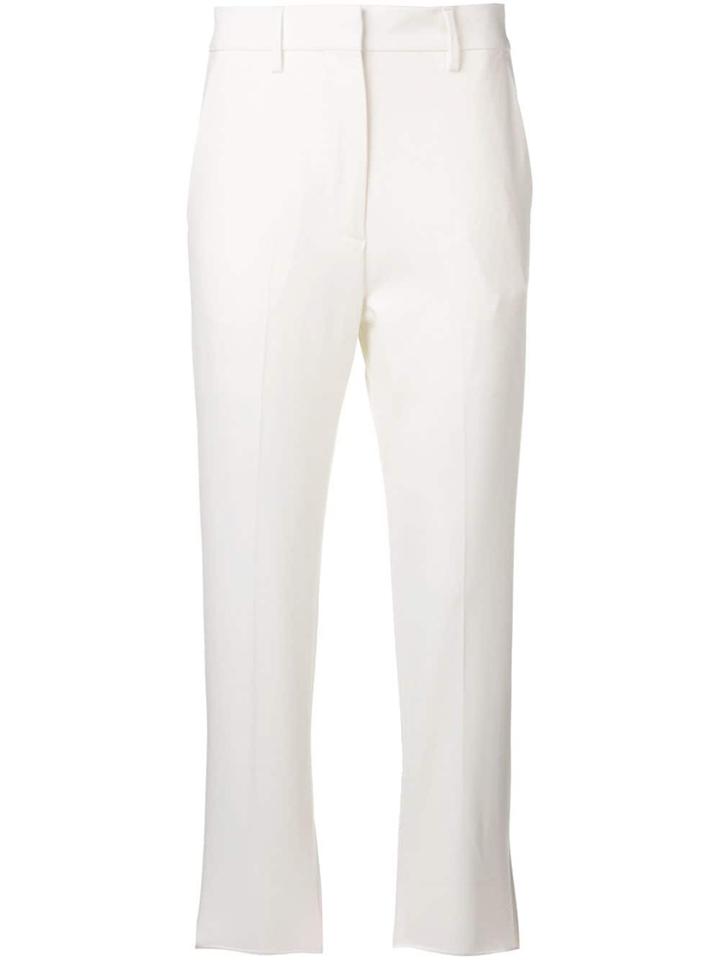 Barena Creased Cropped Trousers - White