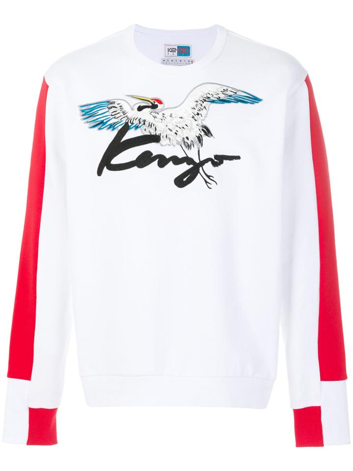 Kenzo Bicolour Logo Sweatshirt - White