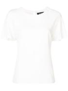 Dkny Ruffle-sleeve T-shirt - White