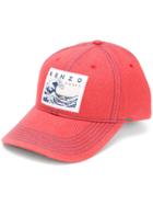Kenzo Logo Patch Cap - Red