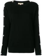 Michael Michael Kors Button-embellished Sweater - Black
