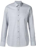 Lanvin Printed Shirt, Men's, Size: 40, Grey, Cotton