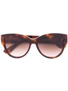 Saint Laurent Eyewear Rounded Cat-eye Sunglasses - Brown