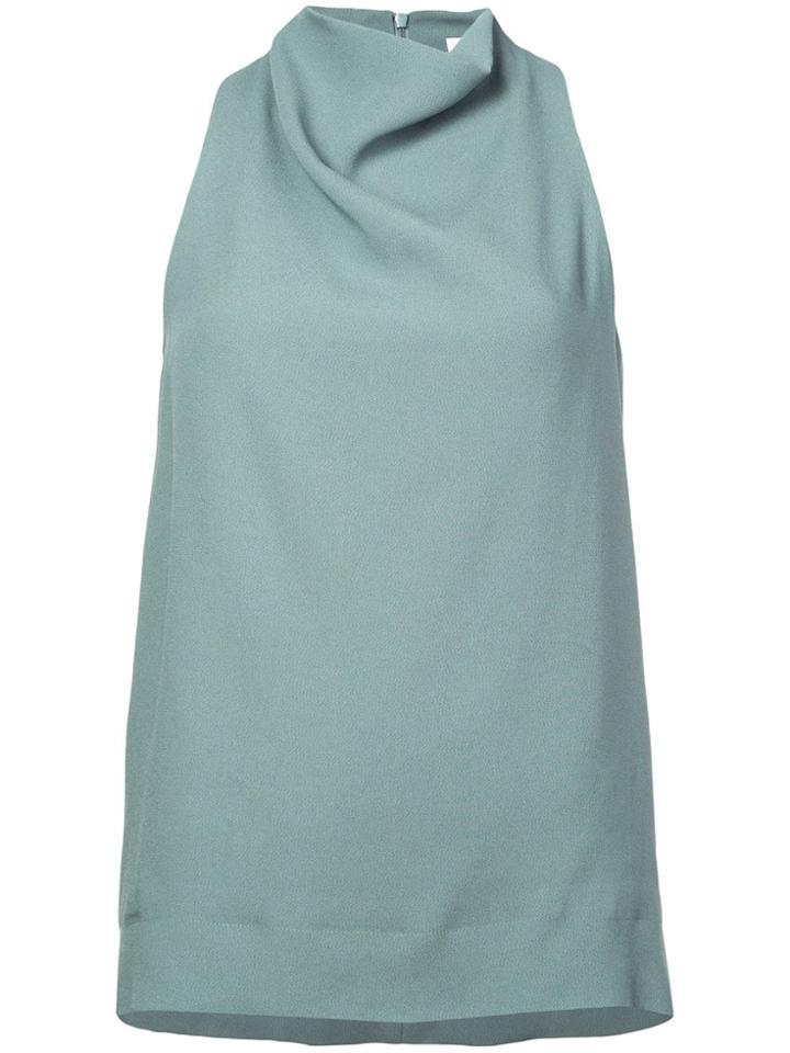 Nomia Sleeveless Cowl Neck Blouse - Green