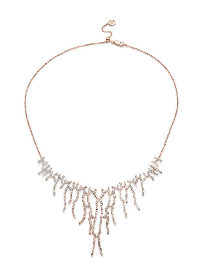 Monica Vinader Riva Waterfall Cocktail Diamond Necklace - Gold