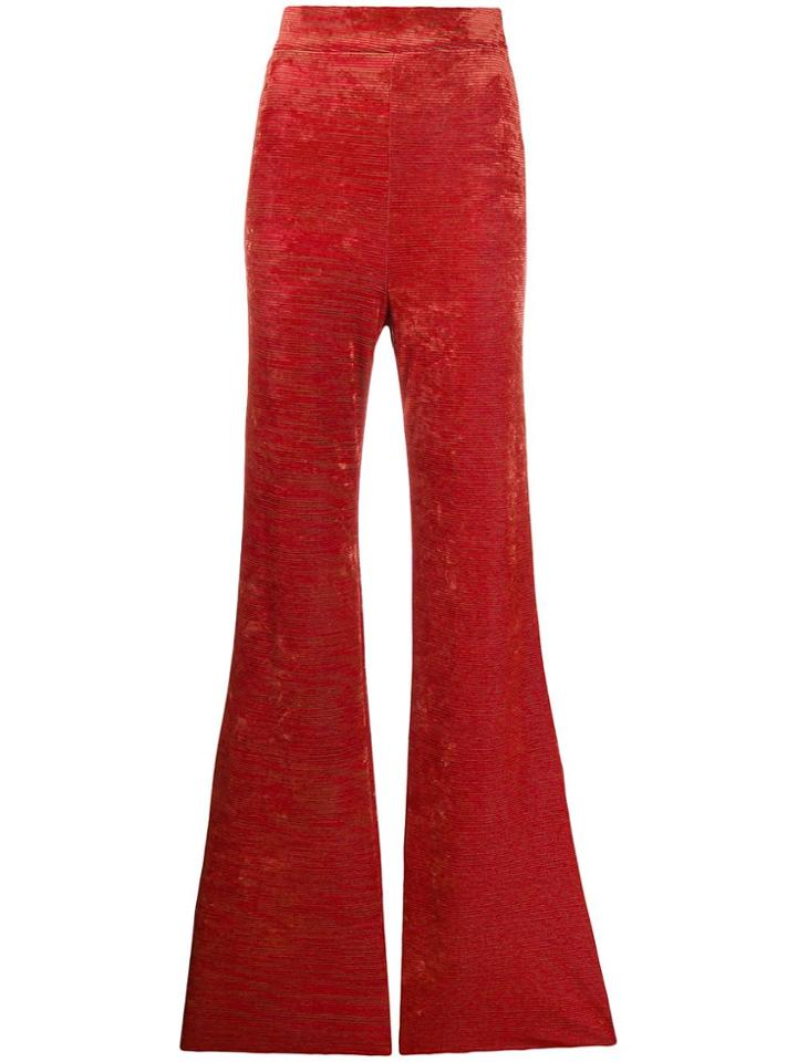 Ellery Flared Velvet Trousers