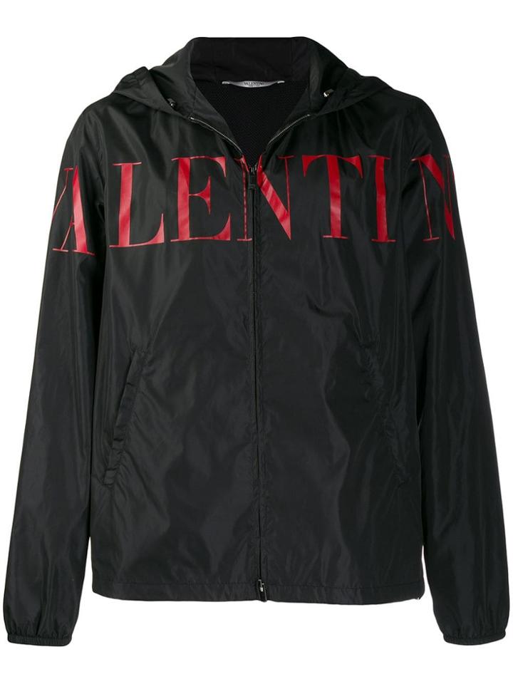 Valentino Logo Lightweight Jacket - Black