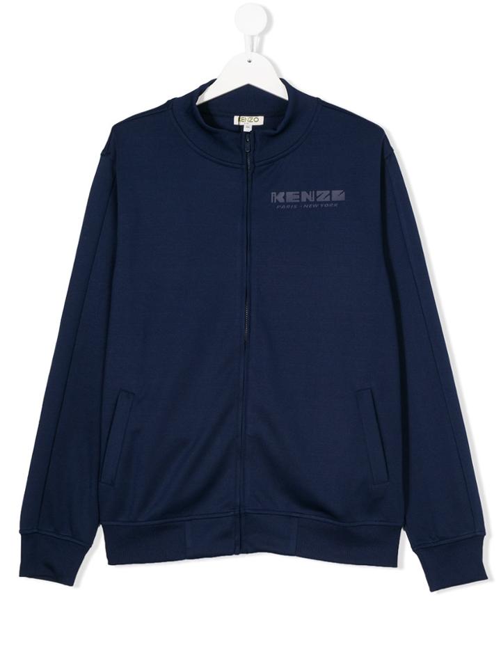 Kenzo Kids Front Zip Jacket - Blue