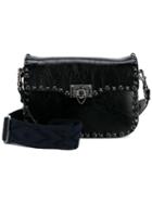 Valentino Valentino Garavani 'rockstud Rolling' Shoulder Bag, Women's, Black, Leather/cotton/suede
