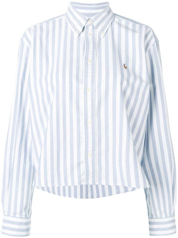 Polo Ralph Lauren Striped Long-sleeve Shirt - White
