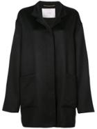 Adam Lippes Single-breasted Cocoon Coat - Black