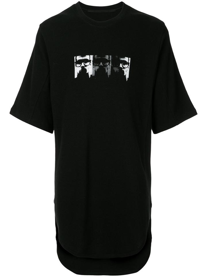 Julius Printed Oversize T-shirt - Black