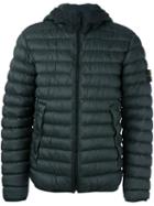 Stone Island Padded Hooded Jacket, Men's, Size: Xl, Grey, Polyamide/polyurethane Resin/feather Down