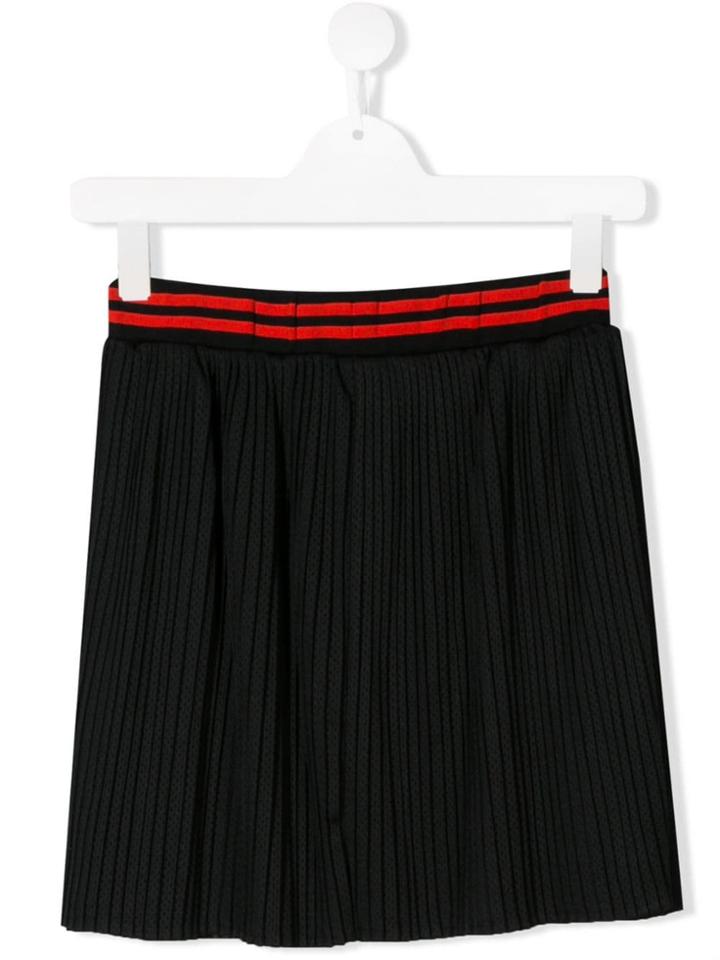 My Brand Kids Striped Waistband Skirt - Black