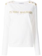 Pierre Balmain Printed Sweatshirt - White
