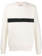 Woolrich Logo Stripe Sweatshirt - White