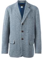 Issey Miyake Vintage Herringbone Tweed Jacket, Men's, Size: 5, Blue