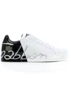 Dolce & Gabbana Scrawled Logo Sneakers - White