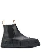 Jil Sander Flatform Chelsea Boots - Black