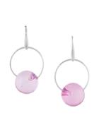 Marni Hoop And Sphere Earrings - Pink & Purple