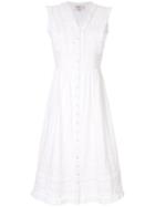 Sea Lace Inserts Dress - White