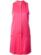 Stephen Sprouse Vintage Buttoned Sleeveless Dress - Pink & Purple