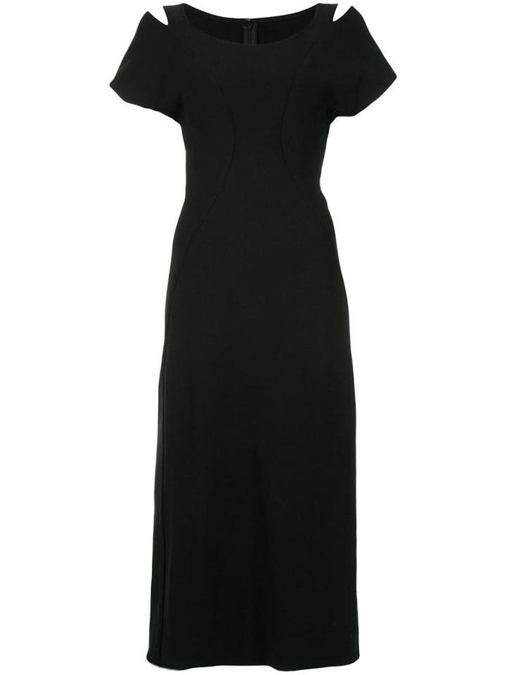 Yohji Yamamoto Pre-owned Short-sleeve Flared Dress - Black