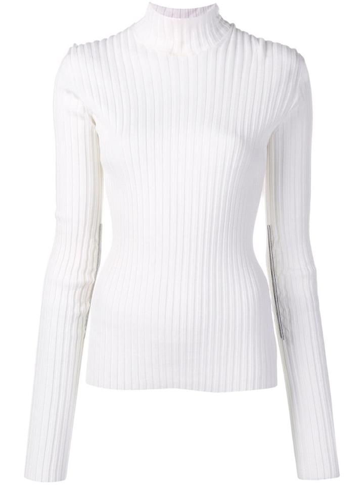 Victoria Beckham Ribbed Turtleneck Jumper - White
