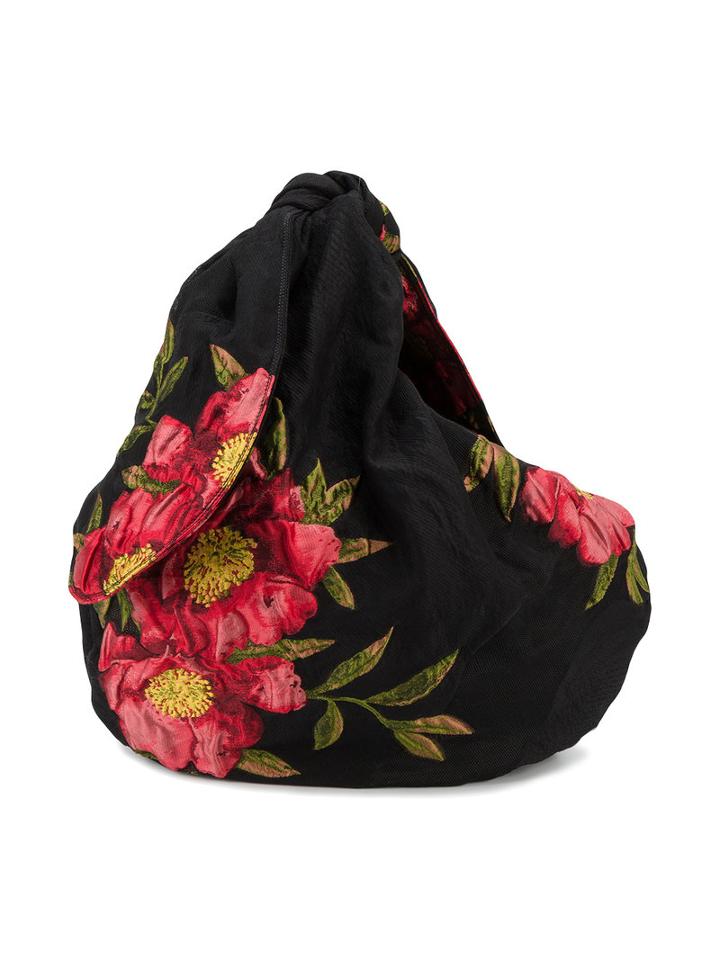 Simone Rocha - Peony Jacquard Tote Bag - Women - Cotton/polyamide - One Size, Women's, Black, Cotton/polyamide