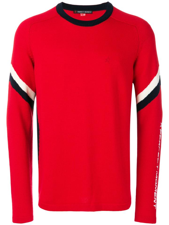 Perfect Moment Pm Fine-knit Jumper - Red