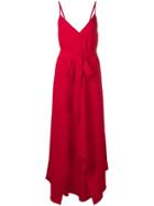 Valentino Belted Maxi Dress - Red