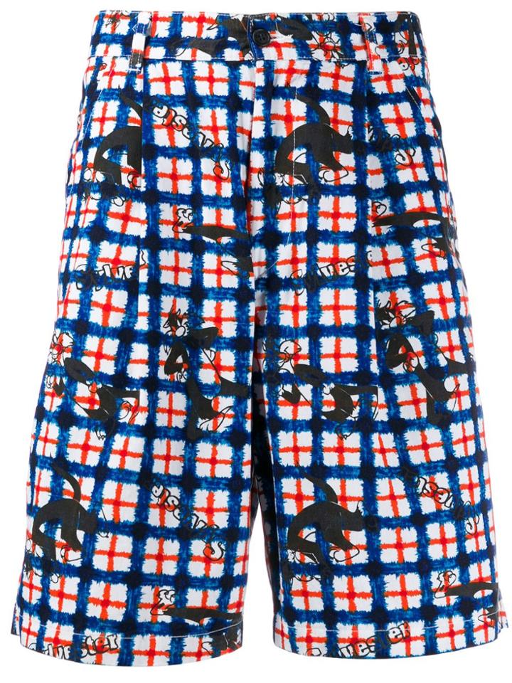 Jc De Castelbajac Pre-owned 1980s Sylvester The Cat Shorts - Blue