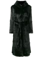 Leqarant Lapin Long Coat - Black