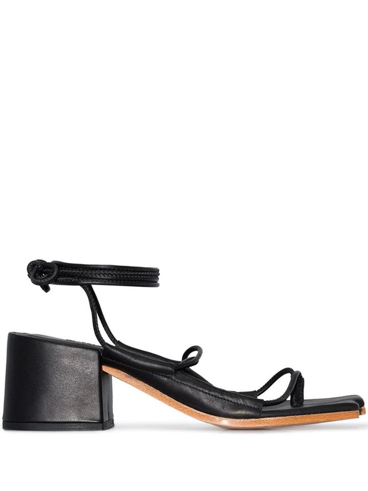 Marques'almeida Strappy Sandals - Black