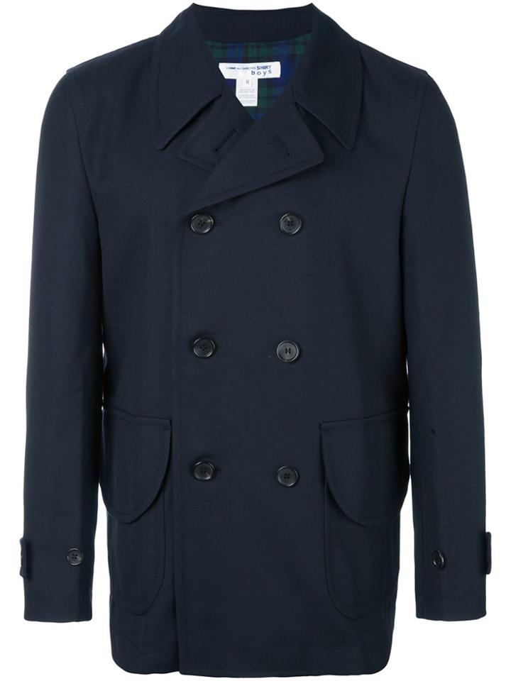 Comme Des Garçons Shirt Boys Double Breasted Jacket - Blue
