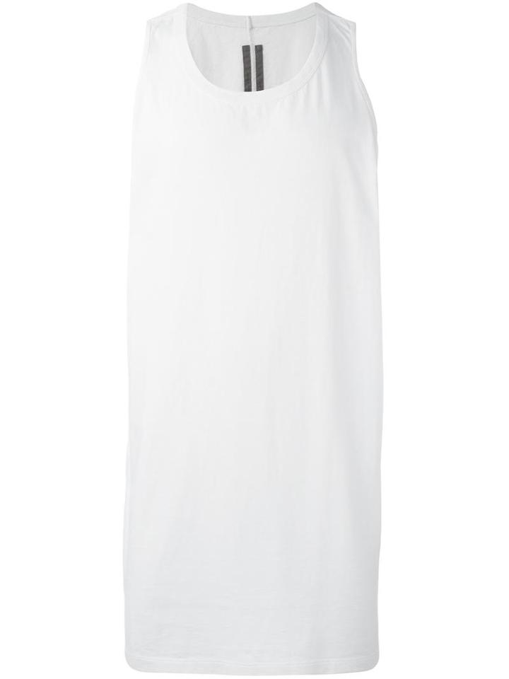 Rick Owens Cyclops Tank Top, Men's, Size: Small, White, Cotton