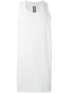 Rick Owens Cyclops Tank Top, Men's, Size: Small, White, Cotton
